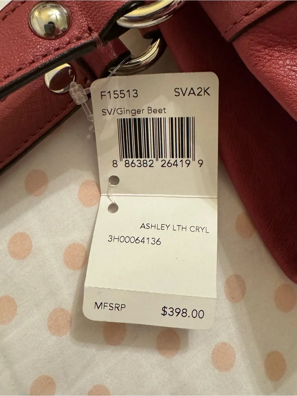 Coach Ashley leather carry all bag